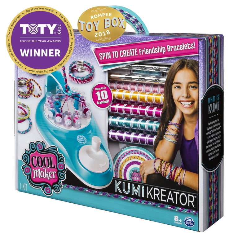  Cool Maker, Kumikreator Friendship Bracelet Maker Kit for Girls  Age 8 & Up : Toys & Games
