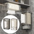 thumbnail image 4 of KITPIPIVOPPV Face Towel Storage Box Wall-mounted Toilet Upside-down Paper Box Punch-free Tissue Box B2D7 Bathroom, 4 of 5
