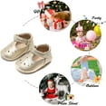 thumbnail image 5 of Soft Sole Leather Baby Shoes - Infant Baby Walking Shoes Moccasinss Rubber Sole Crib Shoes, 5 of 6