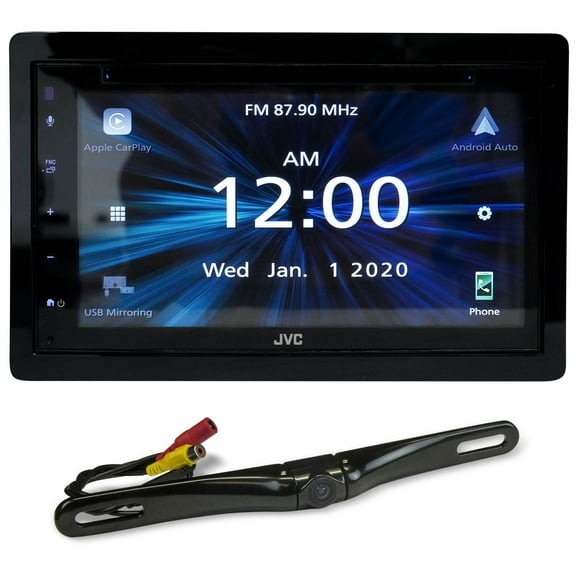 JVC KW-V660BT 6.8" Car Monitor DVD Carplay/Bluetooth/Android Receiver Backup Cam