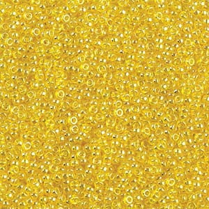 Transparent Yellow Luster Miyuki Seed Beads 15/0 15-9163-TB
