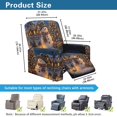thumbnail image 7 of Cugasmaru Snowman Night Recliner Seat Cover Lazy Boy Chair Covers for Reclining Chair Couch Soft Furniture Protector 4-Pieces Covers with Elastic Slipcovers for Living Room Winter Decor, 7 of 7