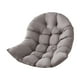 thumbnail image 2 of Mimbre Rattan Silla colgante Columpio colgante Cojín de asiento Suave y Almohadilla de interior Jardín para uso en interiores y , Gris oscuro Gris 80x120cm, 2 of 9