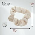 thumbnail image 5 of Velvet Solid Scrunchies - Set of 2-Tan, 5 of 5