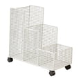 thumbnail image 2 of Lipstore Support de Rangement pour Tapis de Yoga avec Roues Organisateur pour Rouleaux en Mousse Haltères Sports Blanc, 2 of 8