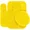 Yellow, variant on Gorgeous Home Linen Bathroom 6 Modern Solid Print 3-Count Yellow Polyester Bath Rugs, 18 x 28, Non-Slip Backing
