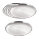 thumbnail image 2 of Plato llano de 6 piezas, plato de acero inoxidable para exteriores, bandeja redonda para pizza, plato para barbacoa S, 2 of 9
