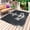 Blue, variant on Black Anchor Outdoor Rug for Patio/Deck/Porch, Non-Slip Large Area Rug 3 x 5 Ft, Nautical Coastal Summer Vintage Ocean Indoor Outdoor Rugs Washable Area Rugs, Reversible Camping Rug Carpet Runner