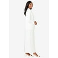thumbnail image 3 of Jessica London Women's Plus Size 2-Piece Stretch Crepe Single-Breasted Maxi Jacket Dress, 3 of 5