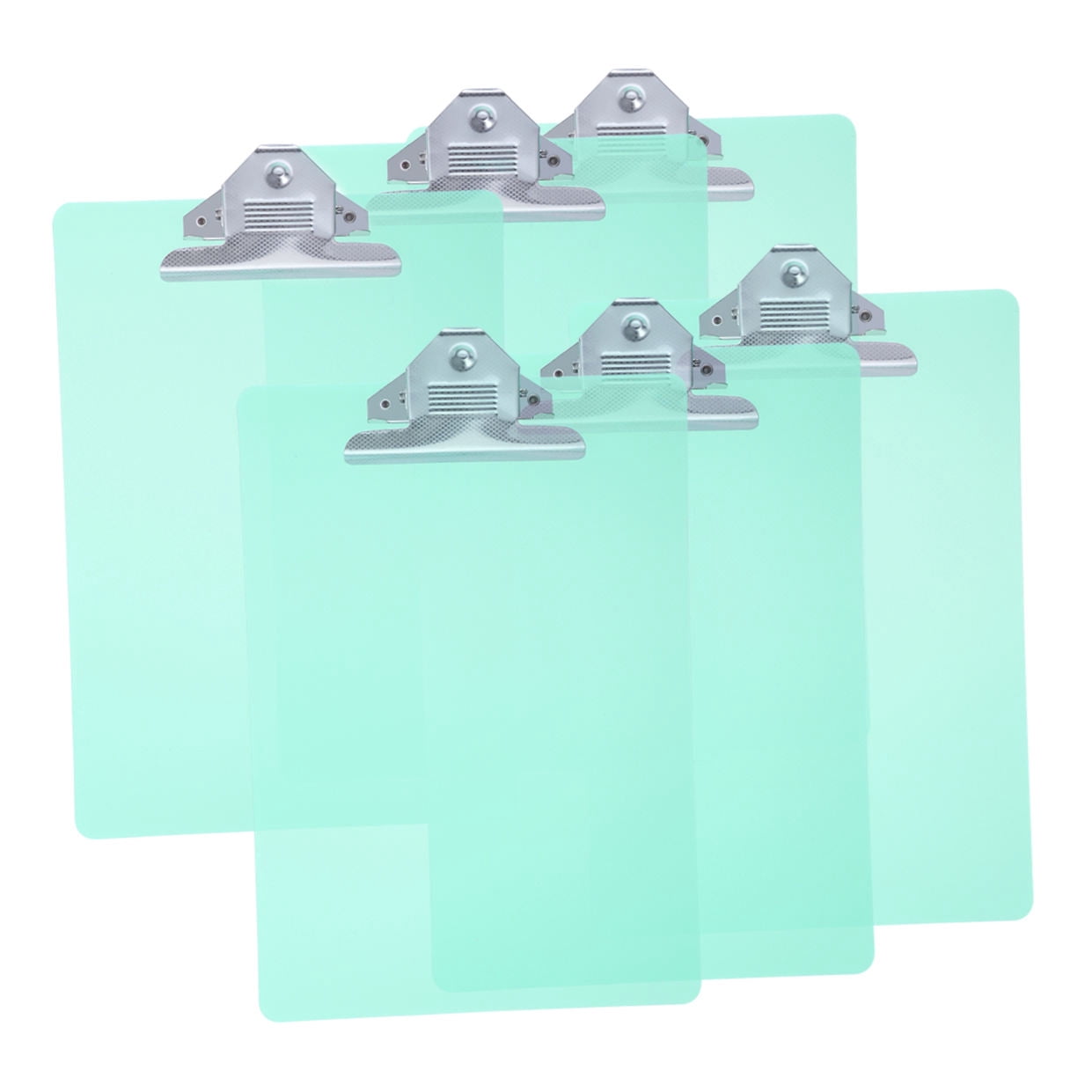HEMOTON  6 Pcs Binder Small Clip Boards Restaurant Server Bill Book Green
