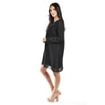 thumbnail image 2 of Vestido de mangas con relieve Roman Fashion 3823 Negro G, 2 of 5