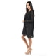 thumbnail image 2 of Vestido de mangas con relieve Roman Fashion 3823 Negro M, 2 of 5