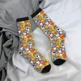 thumbnail image 5 of Yiaed cute paw Print Great elasticity Crew Socks Sports socks for Men and Women, 5 of 6