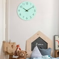 thumbnail image 2 of DESIGNICE Wall Clock,Silent Sweep Large Wall Clock,Simple Numbers Nordic-Inspired Design Wall Clocks Battery Operated,Style5, 2 of 4