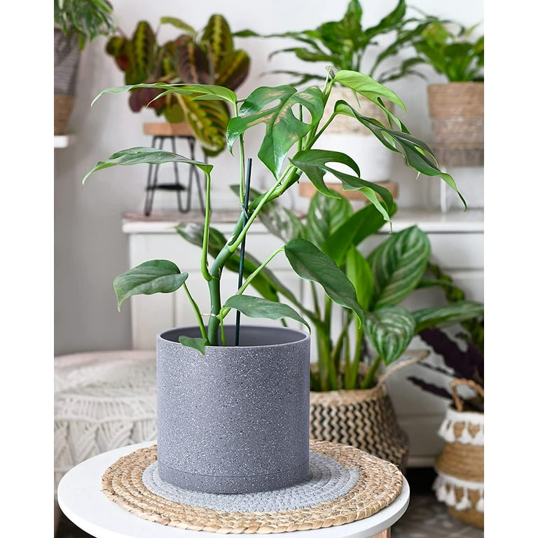 Ceramic Plant Pots, 6 Inch 8 Inch 10 Inch Planters for Plants with Drainage  Hole