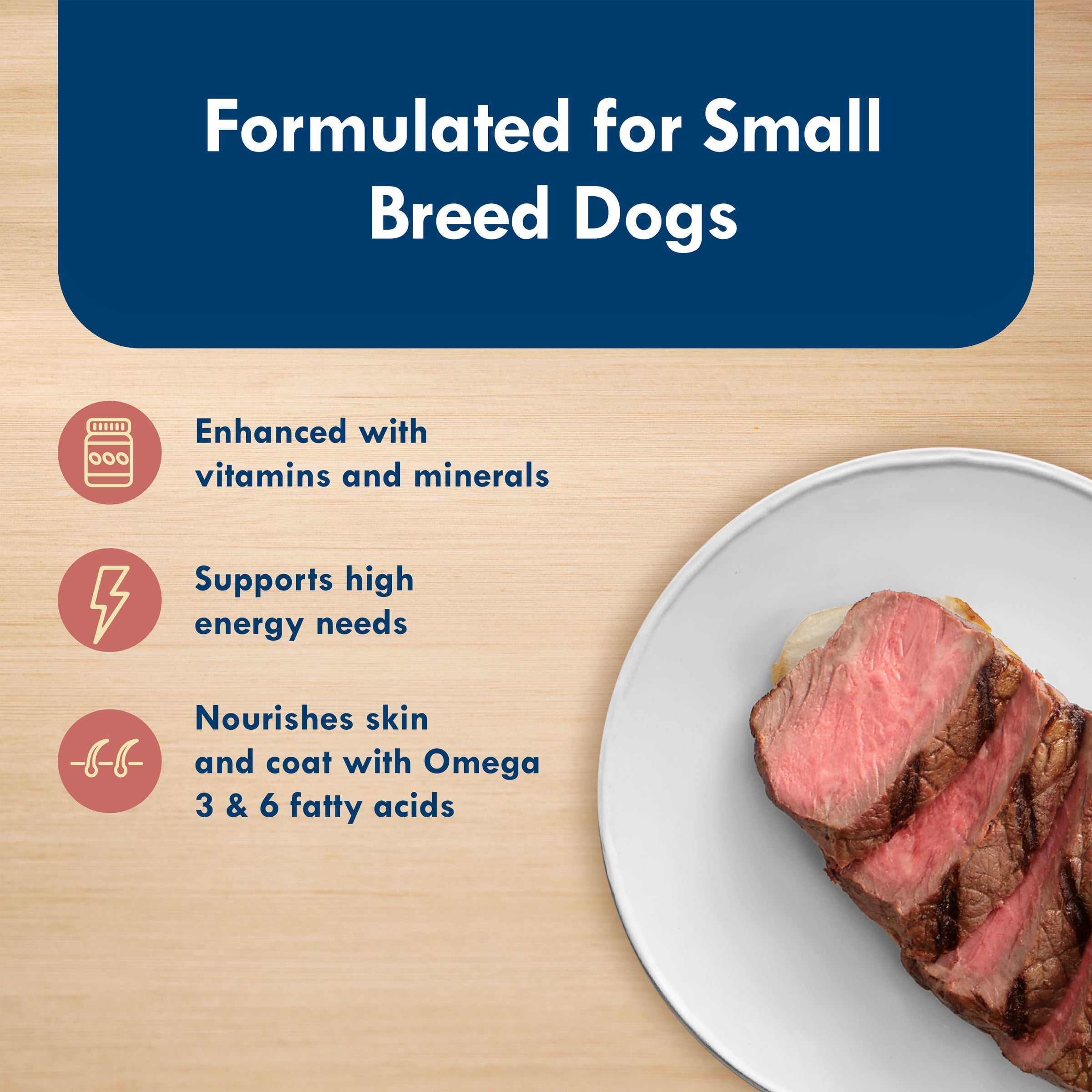 Blue Buffalo Delights Small Breed Prime Rib In Gravy Wet Dog Food for Adult Dogs, Grain-Free, 3.5 oz. Cup