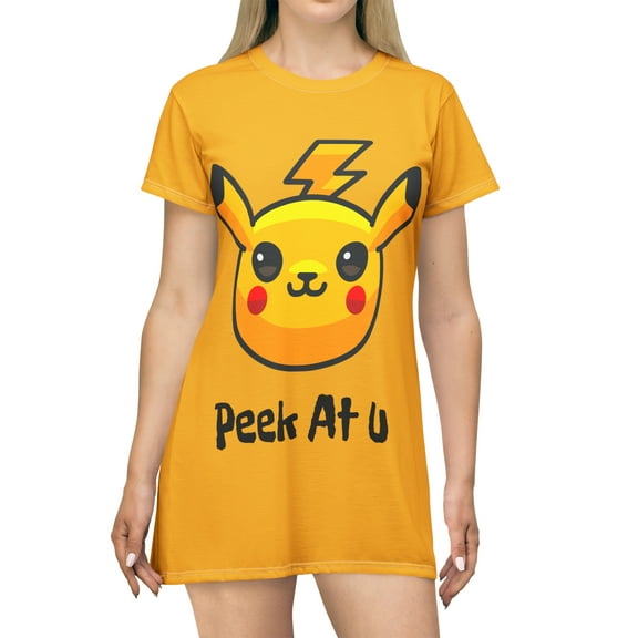 “Peek At U" T-Shirt Dress