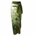 thumbnail image 3 of Maillot de Bain une Pièce pour Femmes avec Jupe de Plage, Paréo, Imprimé Floral Rétro, Ensemble Bikini Deux Pièces, 3 of 4