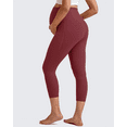 thumbnail image 4 of G4Free BareFeel Maternity Leggings with Pockets Over The Belly Stretchy Workout Yoga Pregnancy Capri Pants, 4 of 8