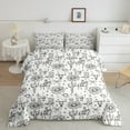 thumbnail image 2 of Manfei Bull Skull 3-Piece Full Size Comforter Sets,Flower Bowknot Bedding Comforter Set,Cactus Horseshoe Lightweight Bedding Sets,Super Cozy Western Room Decor,Reversible, 2 of 8