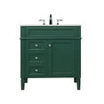 thumbnail image 3 of Elegant Decor Park Avenue 32" Metal MDF Marble Single Bathroom Vanity in Green, 3 of 8