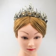 thumbnail image 3 of Nupcial Crystal Pearl Tiaras Crown Hairbands Wedding Party Hair Decor Bronce Sunnimix tiara nupcial de cristal, 3 of 8