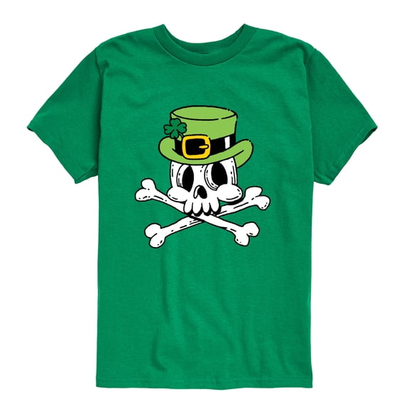 Instant Message - Leprechaun Skull Toddler Short Sleeve Graphic T-Shirt
