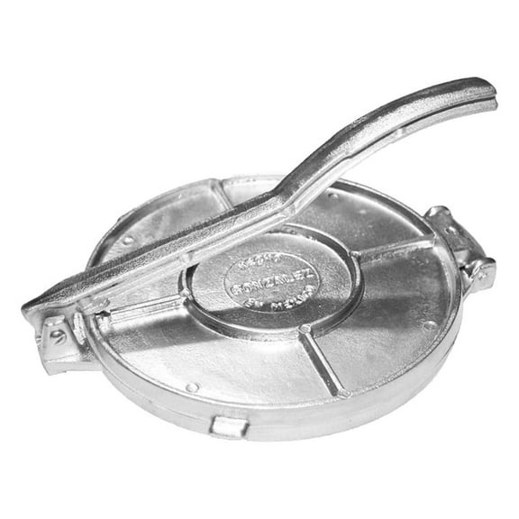 Tortilla Press 8 Inch - Authentic Mexican Tortilladora - Cast Iron Tortilla Maker - Heavy Duty Aluminum - Traditional Tortilla Press for Corn & Flour Tortillas