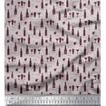 thumbnail image 1 of Soimoi Cotton Cambric Fabric Bottle & Wine Glass Bar Printed Craft Fabric by The Yard 42 Inch Wide, 1 of 3