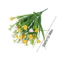 thumbnail image 3 of Dianli Artificial Floral Arrangement Spring Grass Rose And Baby Breath Faux Floral Box Pastoral Bouquet Realistic Wedding Home Table Centerpiece Spring Floral Decor, 3 of 6