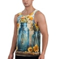 thumbnail image 2 of Fuzoiu Rustic Blue Vase Blossoms Print Men's Workout Tank Tops,Sleeveless Gym Shirt Quick Dry,Fitness Bodybuilding T-Shirt,Muscle Athletic Workout Tee-Large, 2 of 7