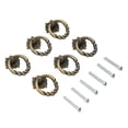 thumbnail image 2 of 6X Retro Vintage Cabinet Knob Drawer Dresser Door Cupboard Drop Ring Pull Handle, 2 of 10