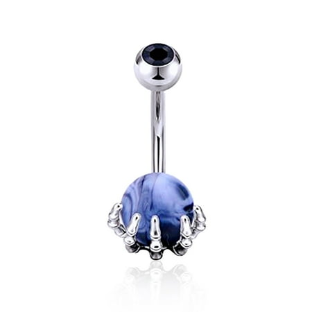 

Belly Button Nail Skull Hand Ball Drill Bit Multi-color Optional Belly Button Buckle Turquoise Acrylic Ball