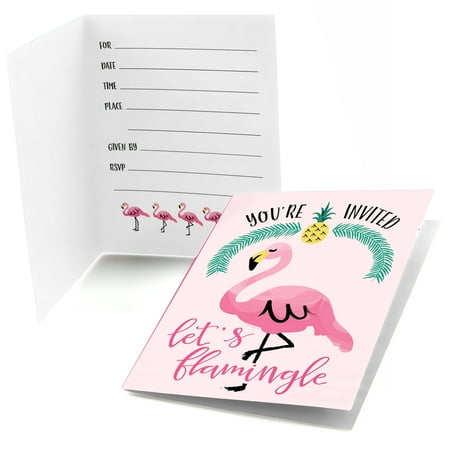 flamingo party like a pineapple fill in baby shower or birthday