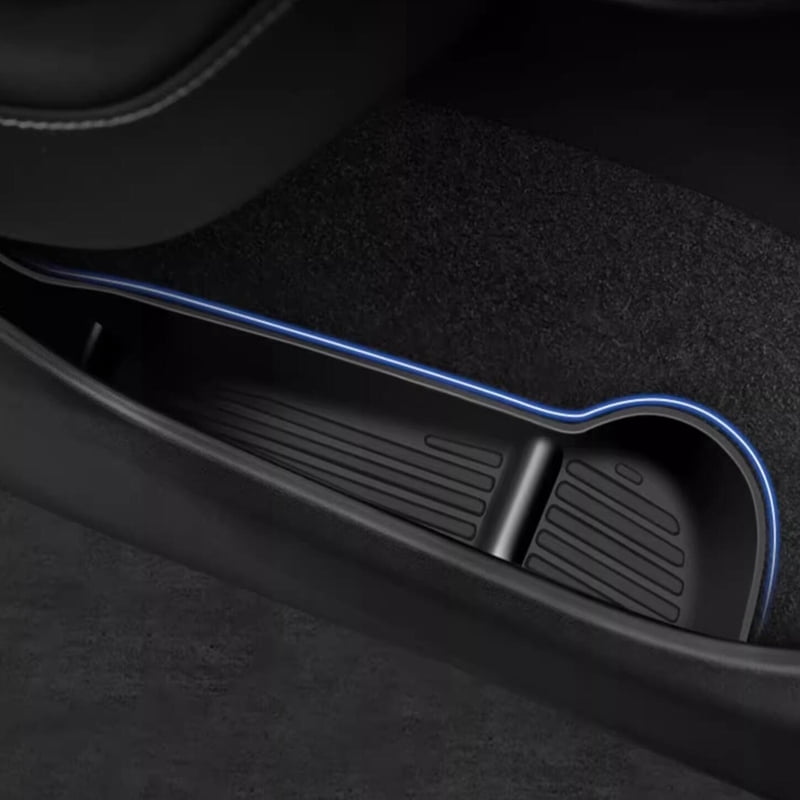 Rongqi fit for New Tesla Model Y 2025 2026 Launch Juniper Car Door Side Storage Box TPE Door Storage Organizer Tray Interior Accessories