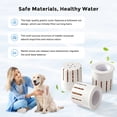 thumbnail image 3 of ZOMISIA Dog Water Bowl Dispenser Filters 3 Pack, Maifan Stone Filter Replacement for ZOMISIA 6L 8L 11L Dog Water Dispenser, Black, 3 of 5