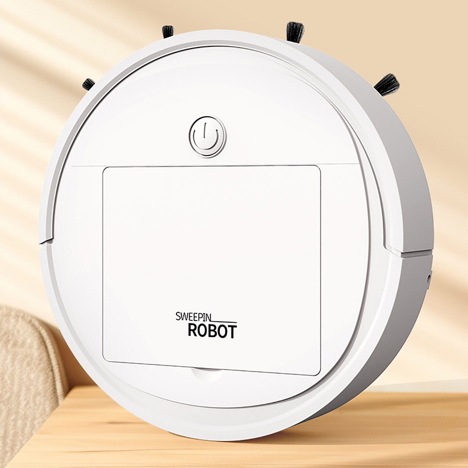 Automatic Robot Vacuum Cleaner for Home Floors, Mini Intelligent Sweeping Machine with Strong Suction, USB Rechargeable Cleaner for Apartments Dorms and Busy Households