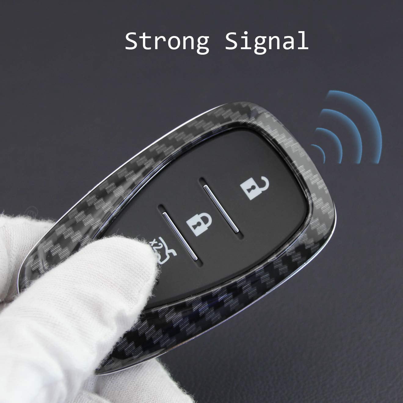 for Chevy Key Fob Cover, ABS Carbon Fiber Pattern Car Key Case Protector for 2016- 2020 2023 2024 Chevrolet Malibu Cruze Camaro Traverse Volt Trax Equinox Blazer with Keychain