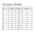 thumbnail image 3 of Women's Moto Style Denim Bermuda Shorts,Dark Wash,Rolled Cuff, Stretch Fit-ED-49043-Dk, 3 of 5