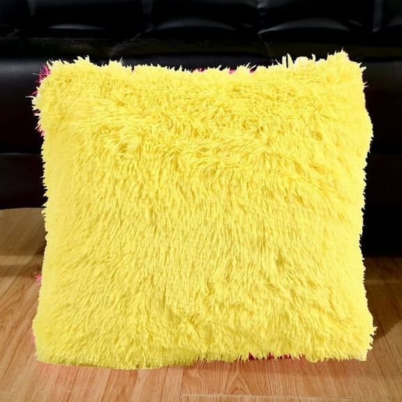 ERDOUY Home Decoration Pillows, Short Plush Pillows, Room Sofa Decoration Pillows, Bedside Cushion Pillows,yellow