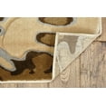 thumbnail image 4 of Milan Tybee Ivory Brown Area Rug 100% Polypropylene Modern Abstract Design 5x8, 4 of 6
