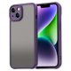 thumbnail image 1 of For iPhone 13 Case Drop Proof Airbags Frosted Translucent PC + TPU Phone Back Cover - Green, 1 of 5