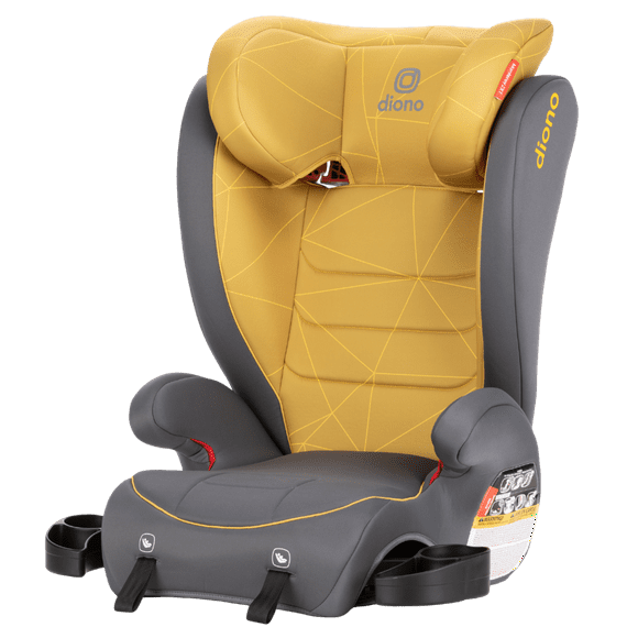 Diono Monterey 2XT Latch 2-in-1 Expandable Booster Car Seat, Yellow Sulphur
