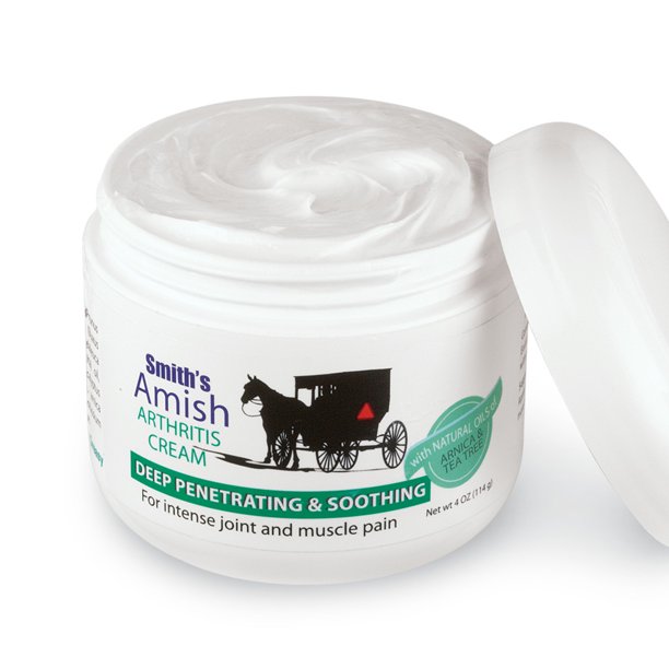 Collections Etc Smith's Amish Arthritis Cream (4 oz) with Botanicals of