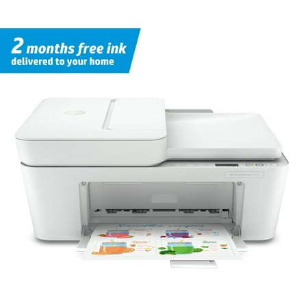 HP DeskJet Plus 4152 Wireless All-in-One Color Inkjet Printer - Instant Ink (Best Color Printer For Home Use 2019)