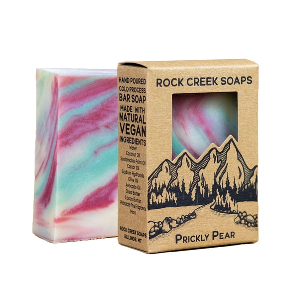 Rock Creek Soaps - Vegan Bar Soap - Prickly Pear