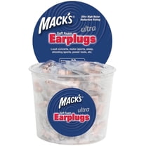 Mack's Ultra Soft Foam Earplugs, 100 Pair - 33dB Highest NRR, Comfortable Ear Plugs for Sleeping, Snoring, Travel, Concerts, Studying and Loud Noise