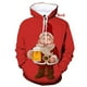 thumbnail image 2 of Sudadera con capucha navideña para hombre y mujer, con estampado digital 3D, divertida sudadera con capucha con gráfico de Papá Noel, ropa de diseñador para hombre, 2 of 4