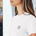 thumbnail image 5 of Dalix Heartly Ghost Everyday Tee Lightweight Short Sleeve Summer Shirt Womens in White M Medium, 5 of 5
