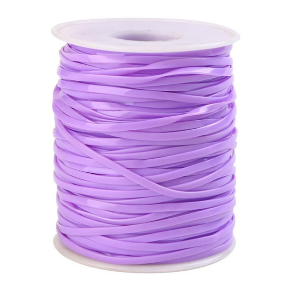 Flat PVC Cords for Jewelry Making Purple 2.3mm about 50 yards/roll